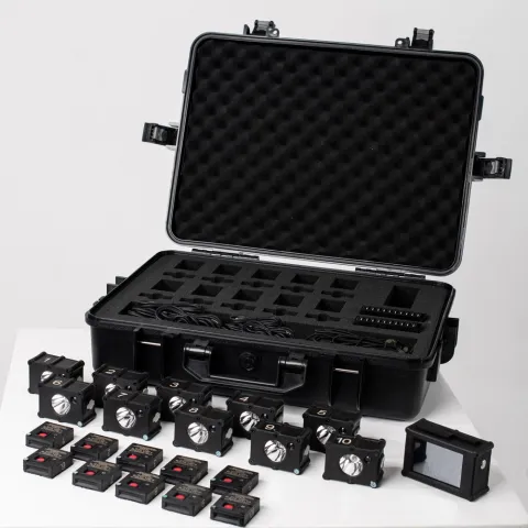 With additional infrared target backlighting